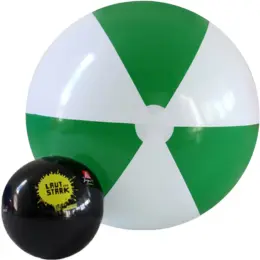 1.2m Two-Tone Beach Ball Green-White